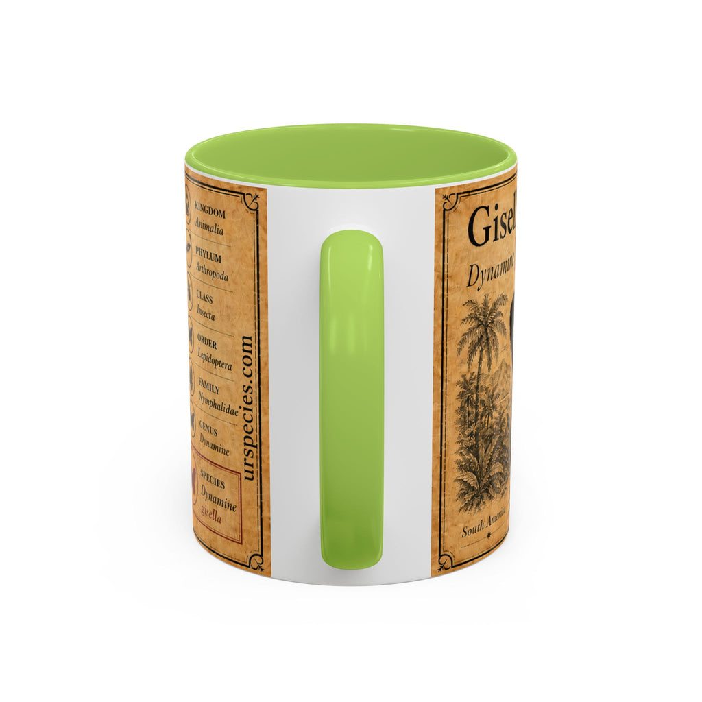 Gisella's Butterfly (Dynamine gisella) Coffee Mug — Vintage Blue Mug
