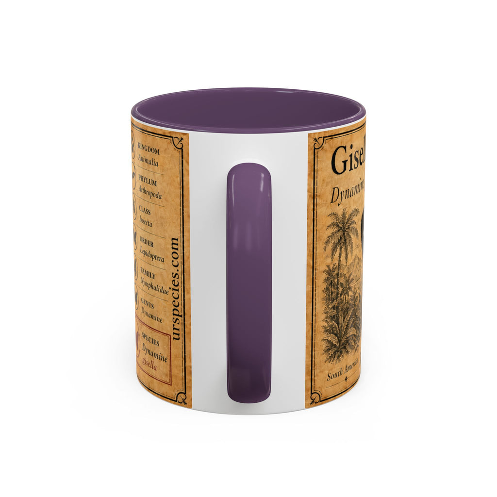 Gisella's Butterfly (Dynamine gisella) Coffee Mug — Vintage Blue Mug