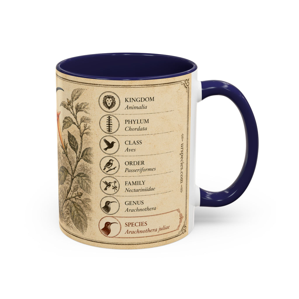 Custom Gift for Julia - Whitehead's spiderhunter (Arachnothera juliae) Nature Lovers Mug  - Europe / UK