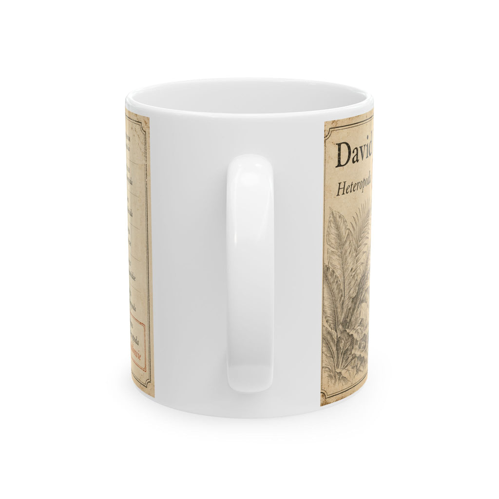 David Bowie's spider Illustration Ceramic Mug – Vintage Natural History David Bowie's spider (Heteropoda davidbowie) 11oz & 15oz