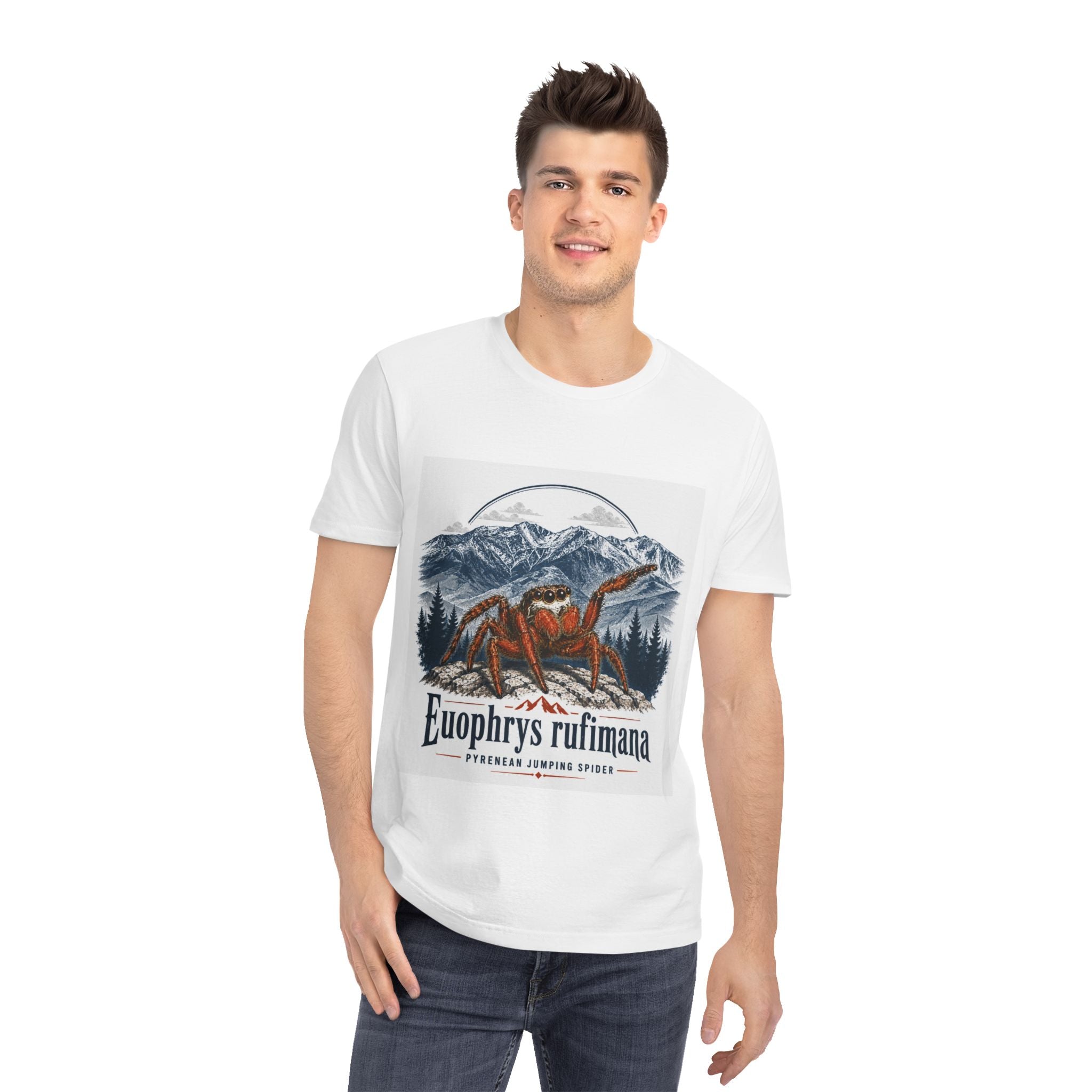 Crab Mountain Tee — 'Euophrys rufimana' Nature Graphic T-Shirt