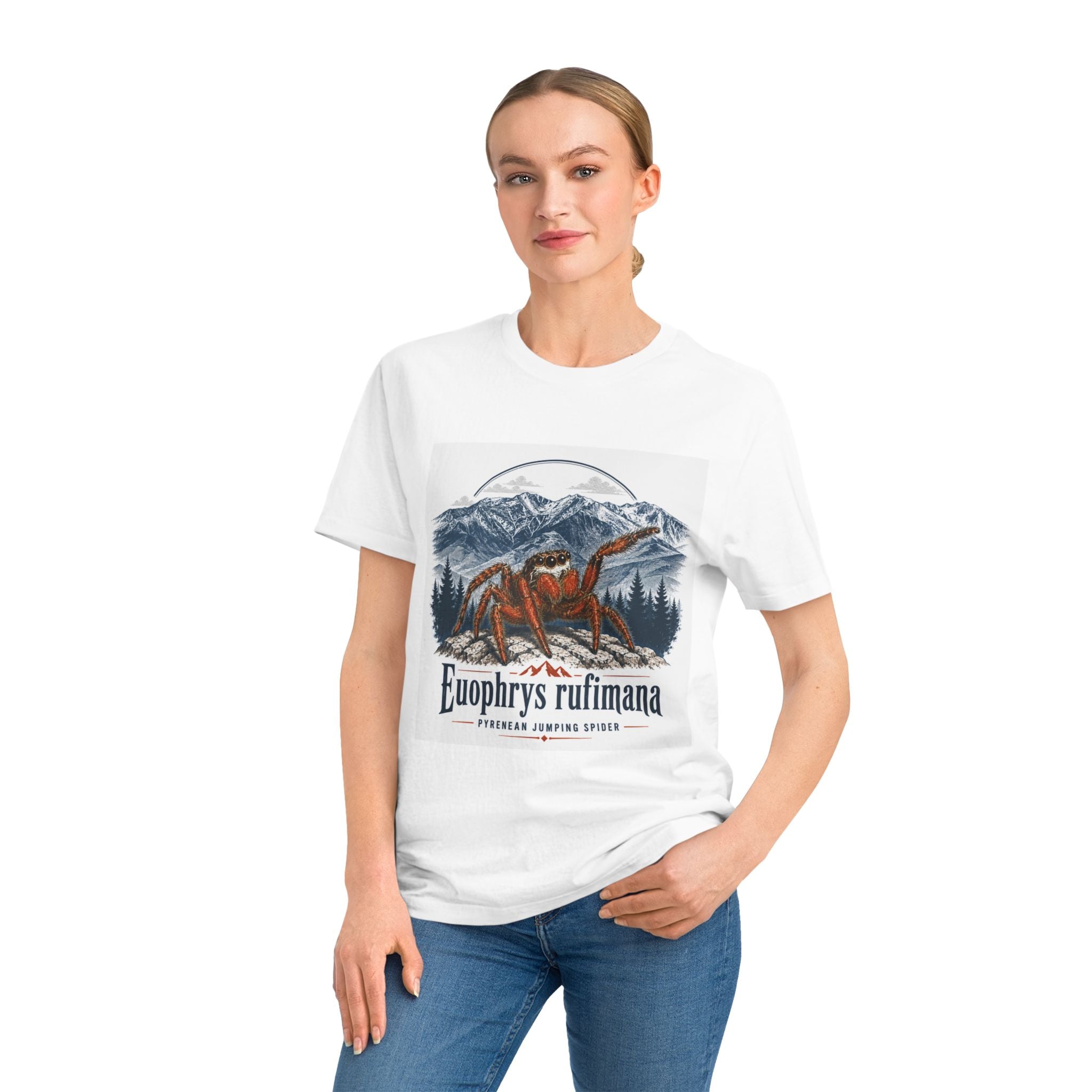 Crab Mountain Tee — 'Euophrys rufimana' Nature Graphic T-Shirt